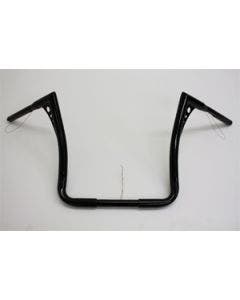 Fred Kodlin Santee 15" Black Handlebars Ape Hangers Harley Bagger Bars FLH/FLHT